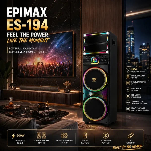 اسپیکر اپیمکس ES-194 Party Edition 200W